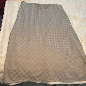 Vans Checkered Gray Slip Skirt L